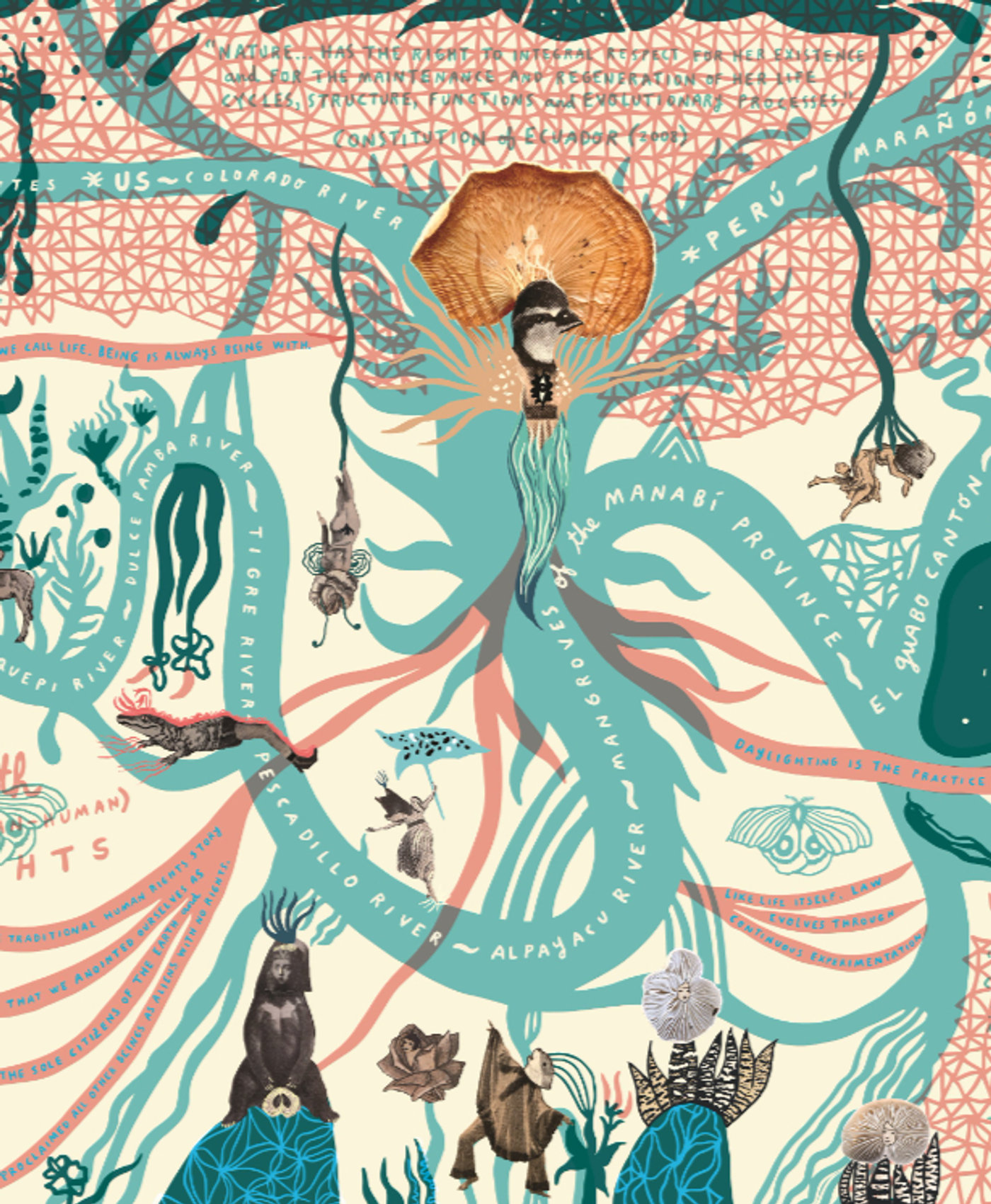 Detail of the MOTH mural